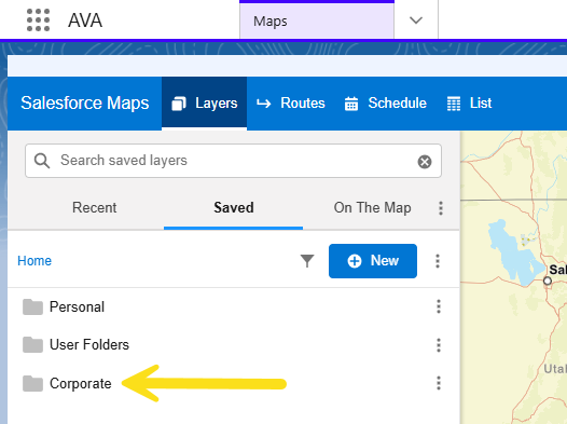 “Corporate” folder