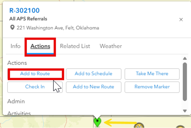 Adding a single Pin to the Route 